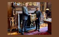 Image 1 for A Piece of History Returns: The Apron of MW Bro Sir Robert Duff
