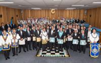 Image 1 for The Grand Master Presides Over a Raising Ceremony at Lodge Woollahra No. 341