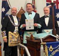 Image 1 for 4th Generation is Installed at Lodge Unity No. 60